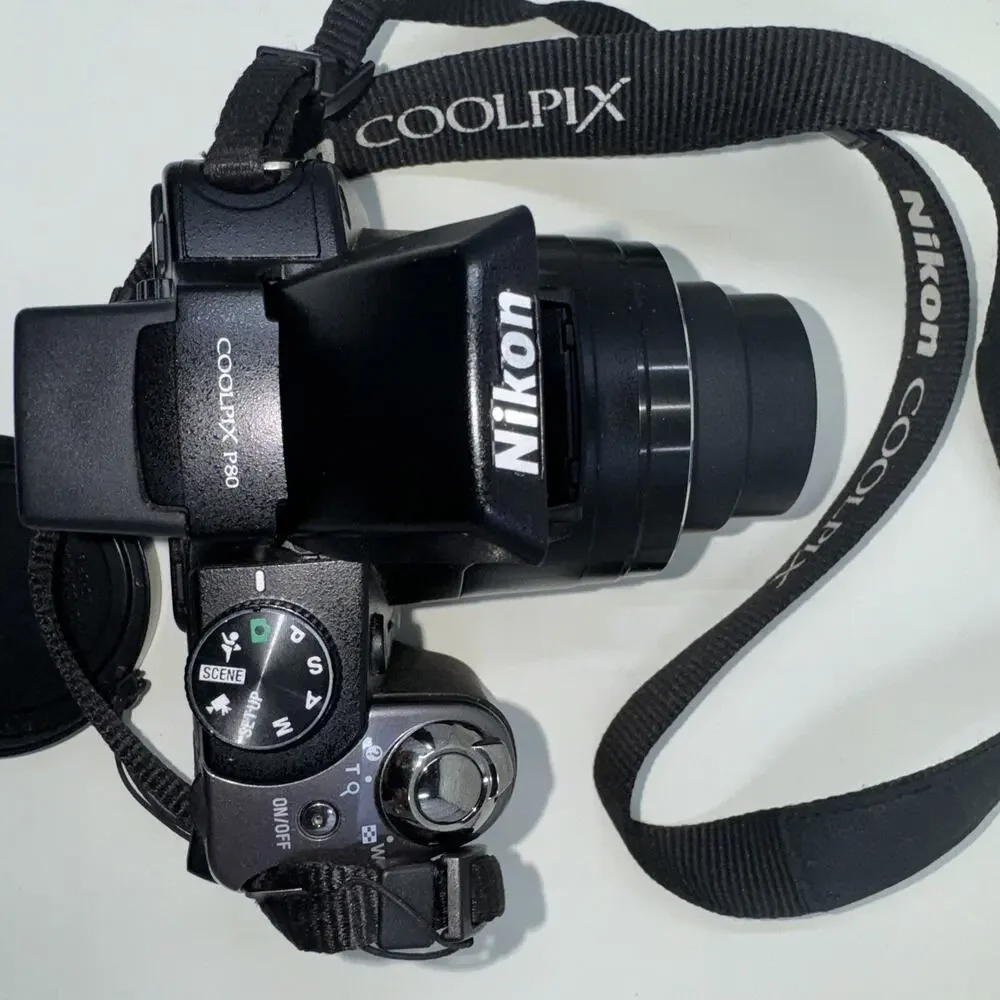 Nikon Coolpix P80 Digital Bridge Camera 10.1MP 18x Zoom Tested No Battery